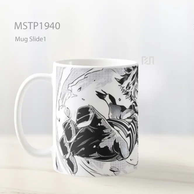My Hero Academia Manga Hitam Putih Deku Mug MSTP1940 - All-side / Desain