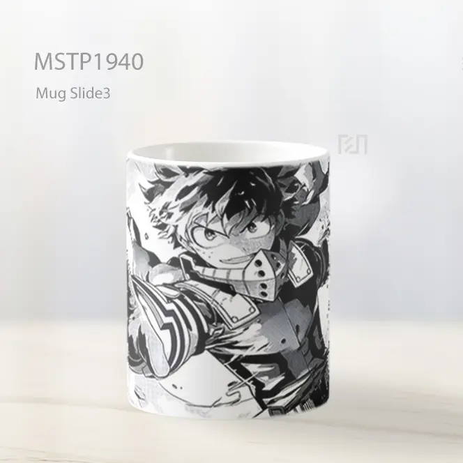 My Hero Academia Manga Hitam Putih Deku Mug MSTP1940 - All-side / Desain