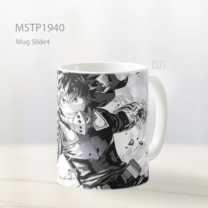 My Hero Academia Manga Hitam Putih Deku Mug MSTP1940