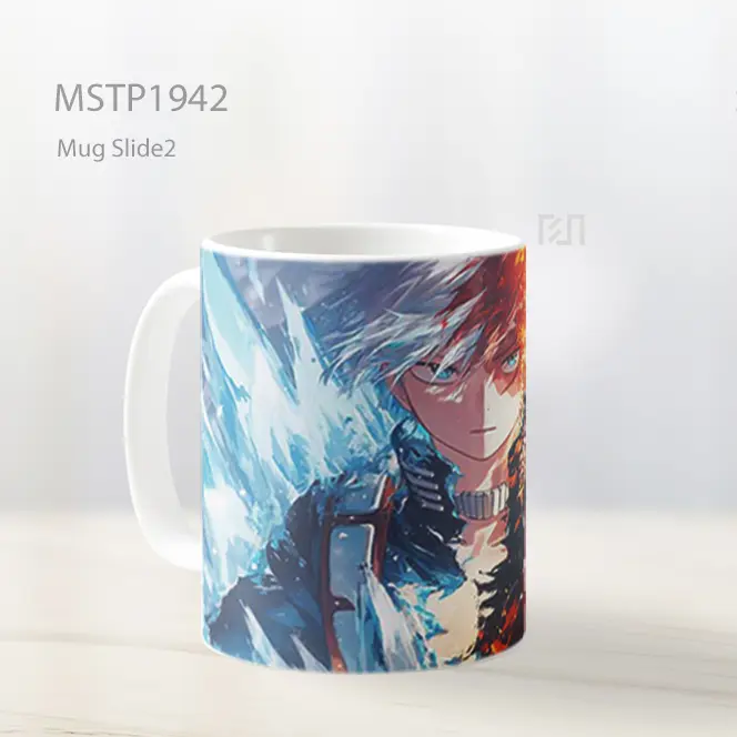 My Hero Academia Shoto Todoroki Ice And Fire Mug MSTP1942 - All-side / Desain