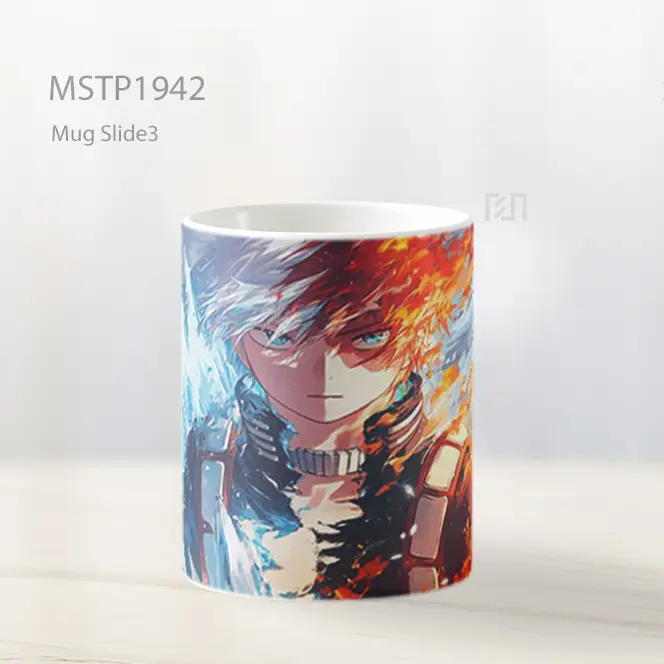 My Hero Academia Shoto Todoroki Ice And Fire Mug MSTP1942 - All-side / Desain