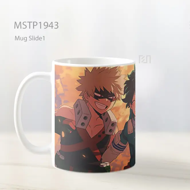 My Hero Academia Trio Deku Bakugo Uraraka Teman Mug MSTP1943 - All-side / Desain