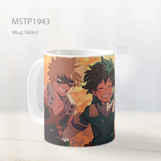 My Hero Academia Trio Deku Bakugo Uraraka Teman Mug MSTP1943 - All-side / Desain