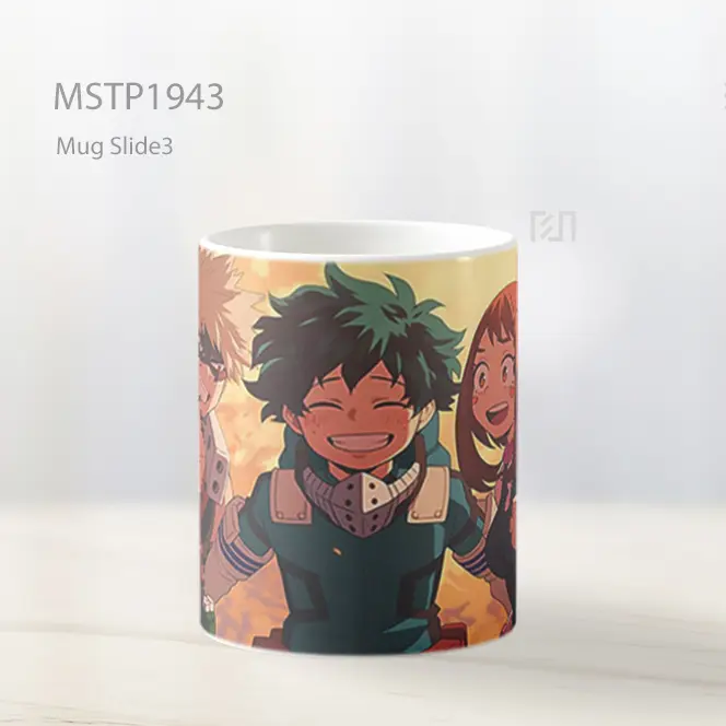 My Hero Academia Trio Deku Bakugo Uraraka Teman Mug MSTP1943 - All-side / Desain