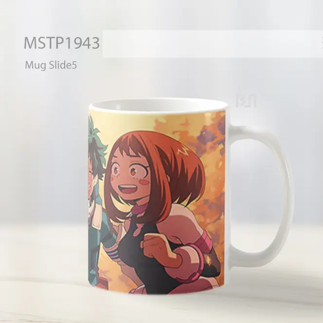 My Hero Academia Trio Deku Bakugo Uraraka Teman Mug MSTP1943 - All-side / Desain