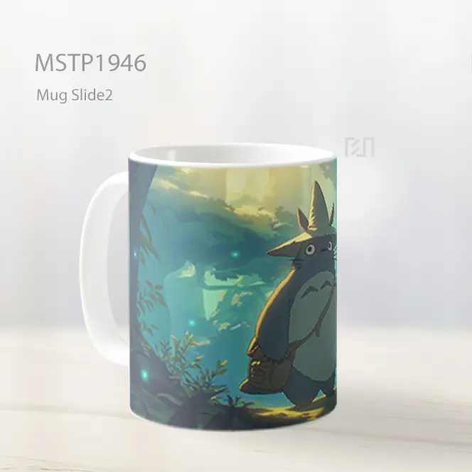 My Neighbor Totoro Hutan Roh Sihir Tongkat Mug MSTP1946 - All-side / Desain