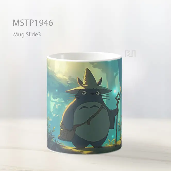 My Neighbor Totoro Hutan Roh Sihir Tongkat Mug MSTP1946 - All-side / Desain