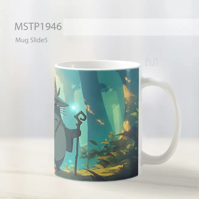 My Neighbor Totoro Hutan Roh Sihir Tongkat Mug MSTP1946 - All-side / Desain