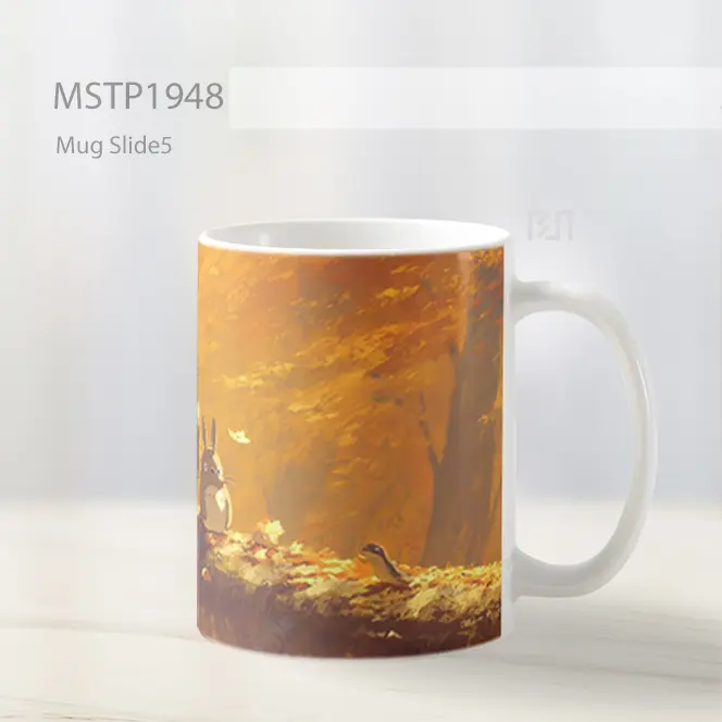 My Neighbor Totoro Musim Gugur Hutan Mug MSTP1948 - All-side / Desain