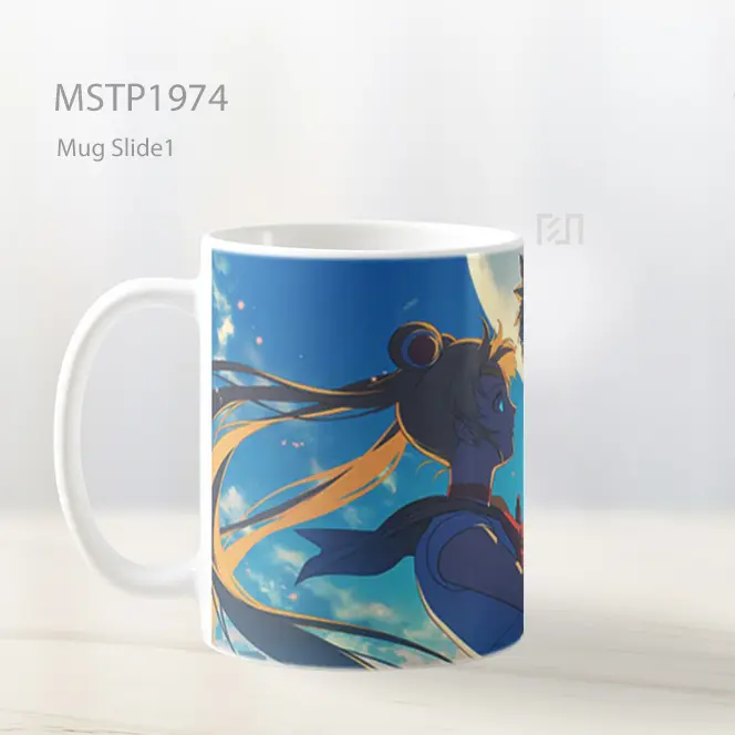 Naruto And Sailor Moon Romantis Bulan Mug MSTP1974 - All-side / Desain