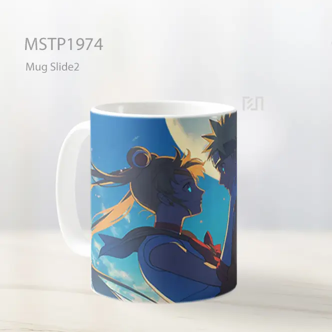 Naruto And Sailor Moon Romantis Bulan Mug MSTP1974 - All-side / Desain