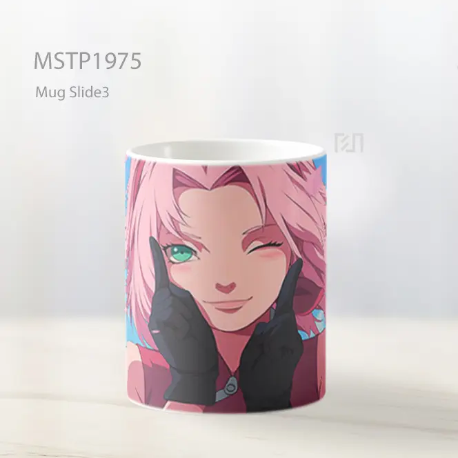 Naruto And Sakura Winking Mug MSTP1975 - All-side / Desain