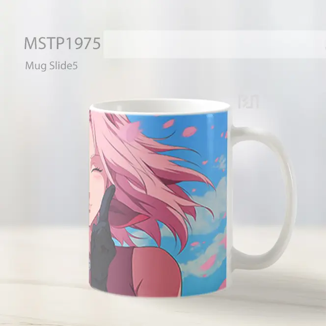 Naruto And Sakura Winking Mug MSTP1975 - All-side / Desain