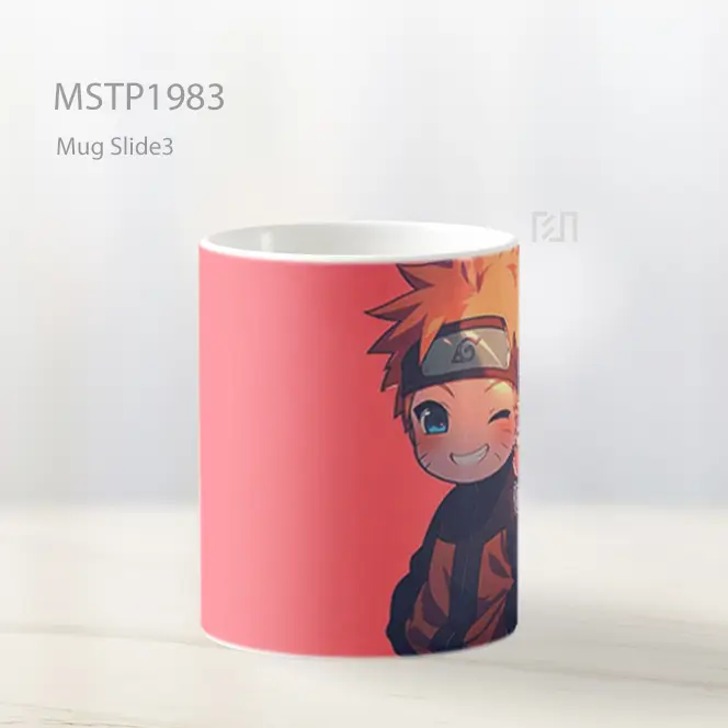 Naruto Chibi Senyum Cerah Mug MSTP1983 - All-side / Desain