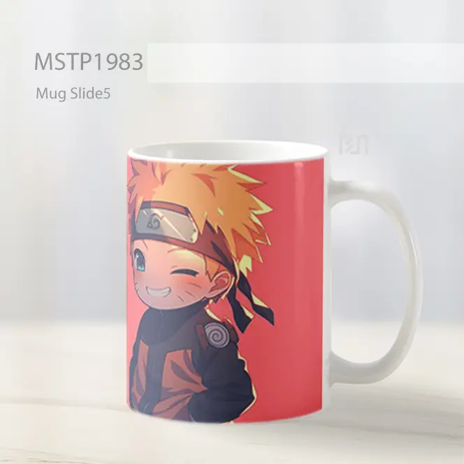 Naruto Chibi Senyum Cerah Mug MSTP1983 - All-side / Desain