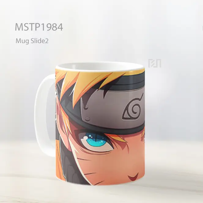 Naruto Close Up Pandangan Intens Mug MSTP1984 - All-side / Desain