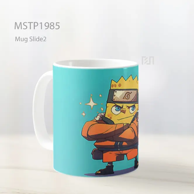 Naruto Cosplay Spongebob Mug MSTP1985 - All-side / Desain