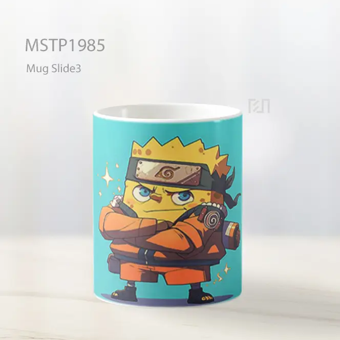 Naruto Cosplay Spongebob Mug MSTP1985 - All-side / Desain