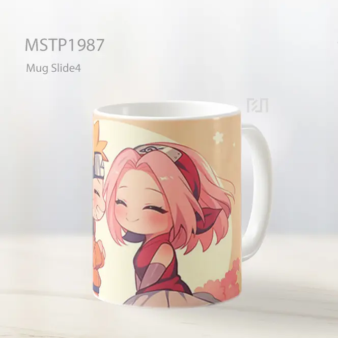 Naruto Dan Sakura Chibi Pasangan Imut Mug MSTP1987