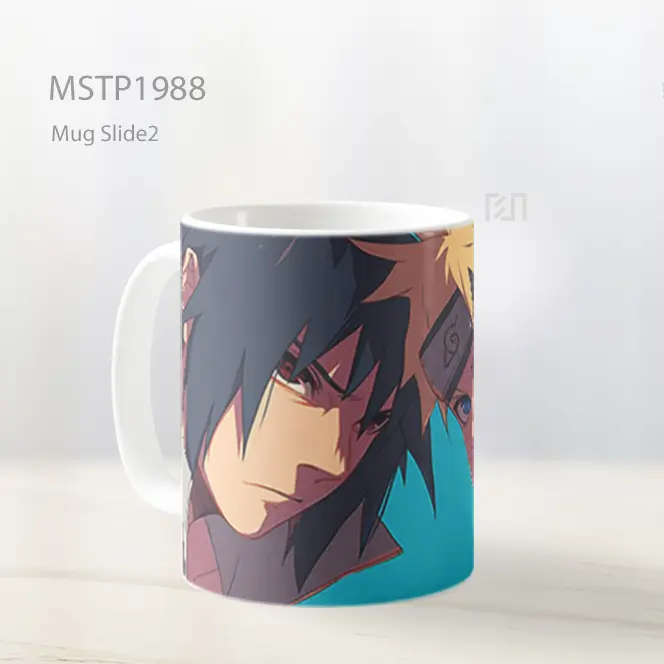 Naruto Dan Sasuke Pertarungan Anime Mug MSTP1988 - All-side / Desain