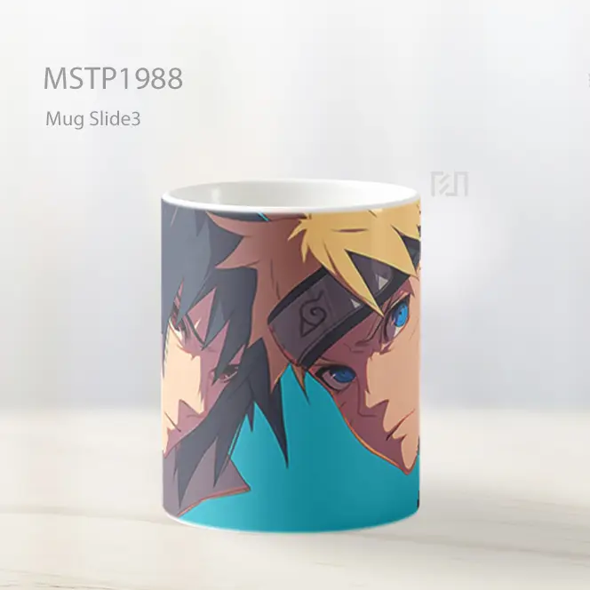 Naruto Dan Sasuke Pertarungan Anime Mug MSTP1988 - All-side / Desain