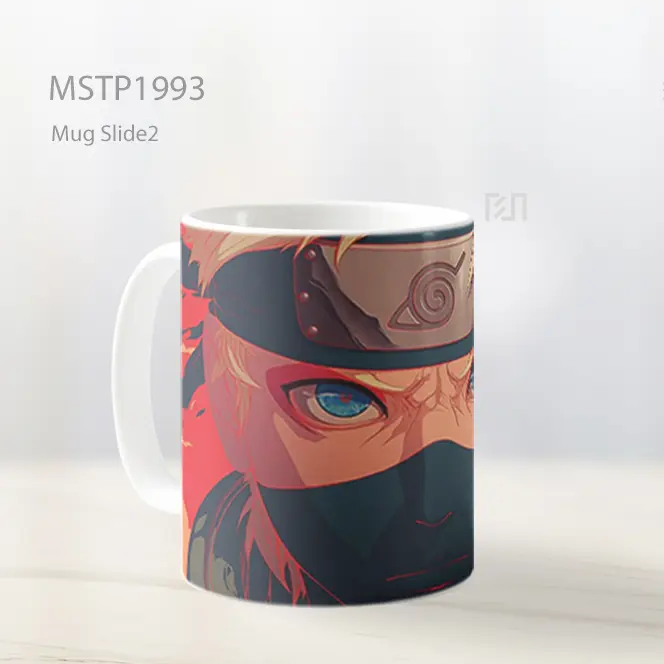 Naruto Epik Kakashi Latar Merah Ultrawide Mug MSTP1993 - All-side / Desain