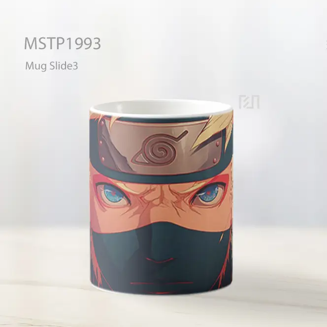 Naruto Epik Kakashi Latar Merah Ultrawide Mug MSTP1993 - All-side / Desain