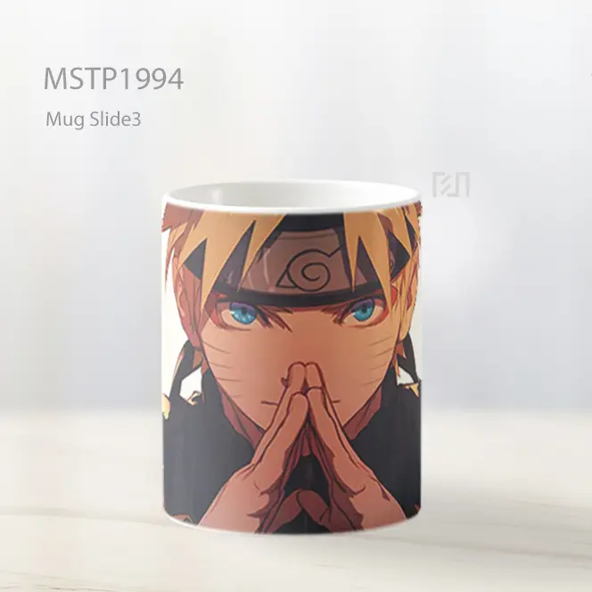 Naruto Fokus Tanda Tangan Tangan Mug MSTP1994 - All-side / Desain