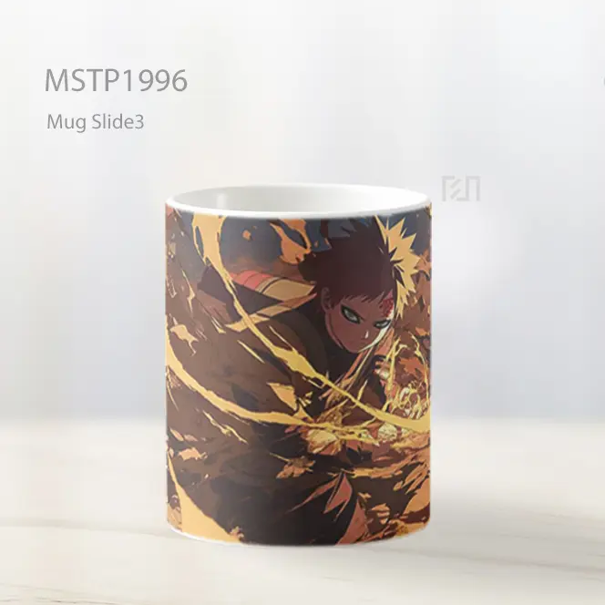 Naruto Gaara Kekuatan Pasir Mug MSTP1996 - All-side / Desain
