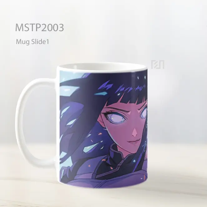 Naruto Hinata Hyuga Tinju Lembut Mug MSTP2003 - All-side / Desain