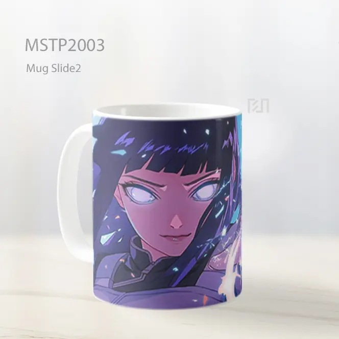 Naruto Hinata Hyuga Tinju Lembut Mug MSTP2003 - All-side / Desain