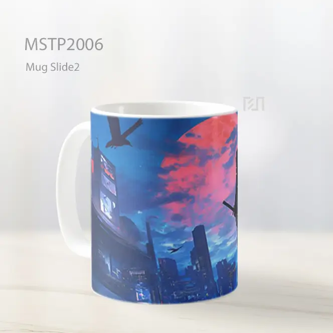 Naruto Itachi Bulan Merah Kota Mug MSTP2006 - All-side / Desain