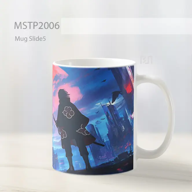 Naruto Itachi Bulan Merah Kota Mug MSTP2006 - All-side / Desain