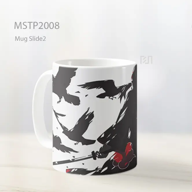 Naruto Itachi Dengan Pedang Dan Gagak Mug MSTP2008 - All-side / Desain