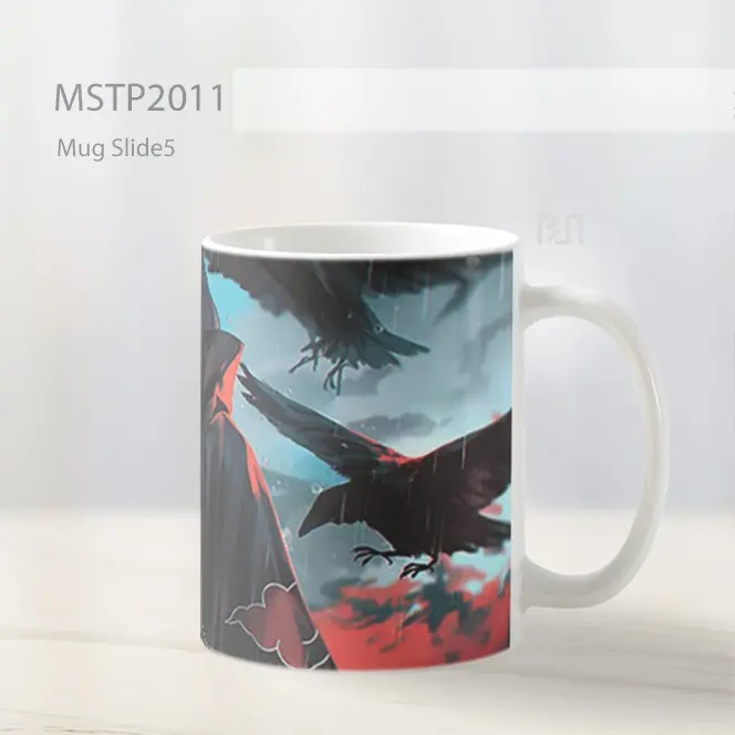 Naruto Itachi Genjutsu Burung Gagak Mug MSTP2011 - All-side / Desain