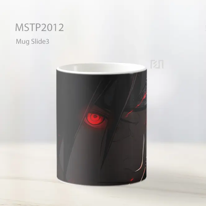 Naruto Itachi Mata Merah Gelap Mug MSTP2012 - All-side / Desain