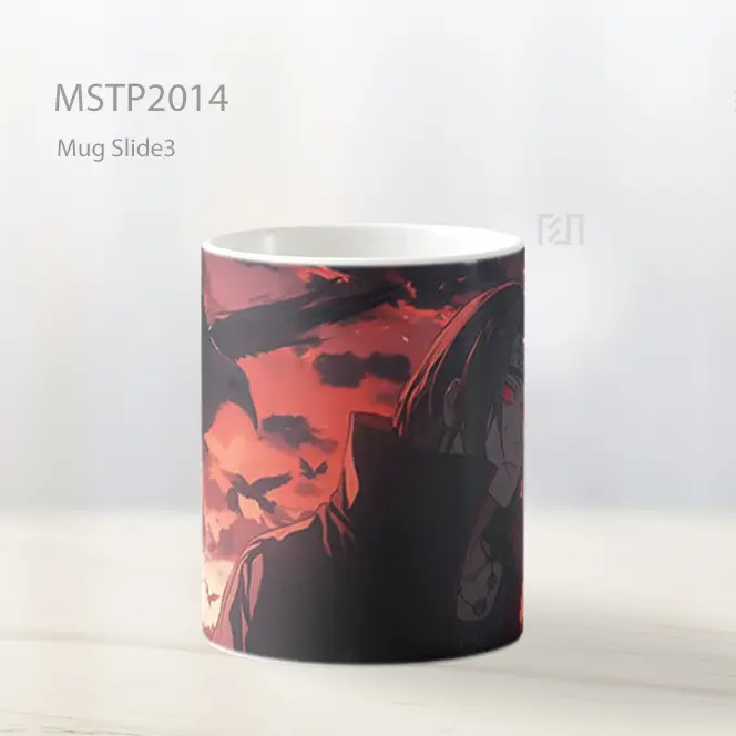 Naruto Itachi Uchiha Aura Gelap Crow Swarm Mug MSTP2014 - All-side / Desain