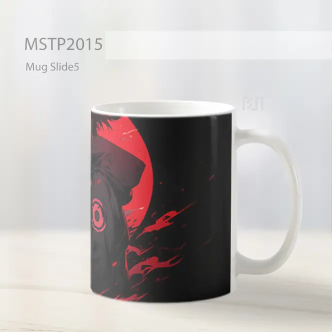 Naruto Itachi Uchiha Bulan Hitam Mug MSTP2015 - All-side / Desain
