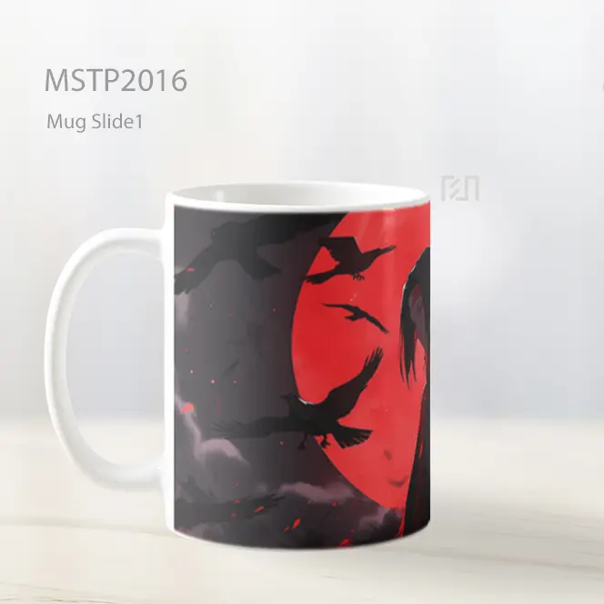 Naruto Itachi Uchiha Burung Mug MSTP2016 - All-side / Desain