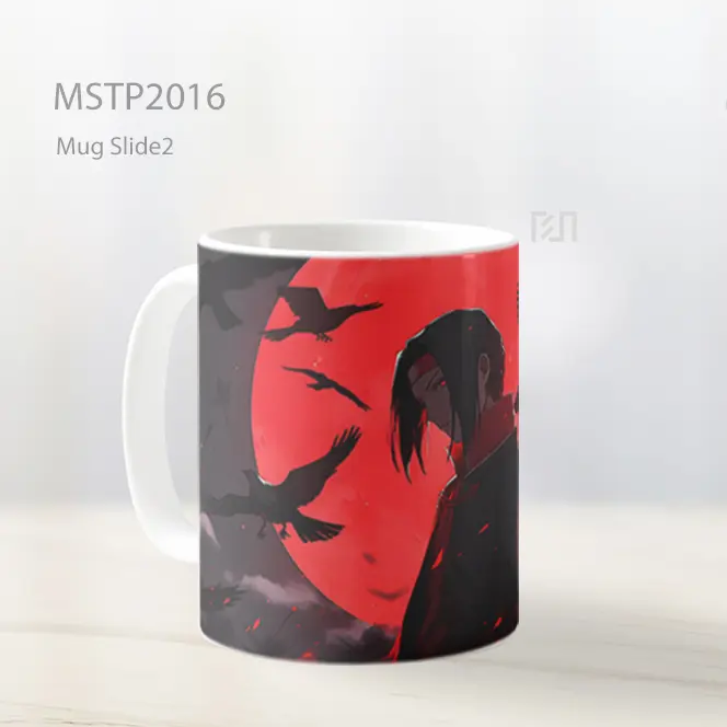 Naruto Itachi Uchiha Burung Mug MSTP2016 - All-side / Desain
