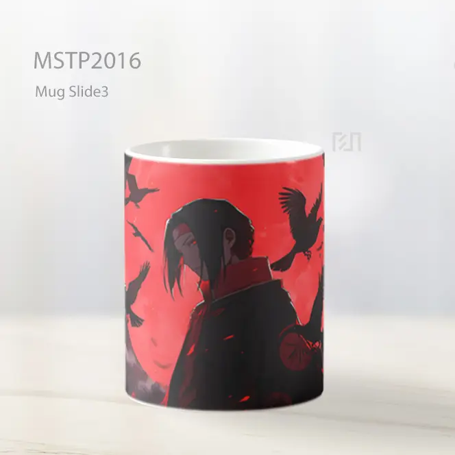 Naruto Itachi Uchiha Burung Mug MSTP2016 - All-side / Desain