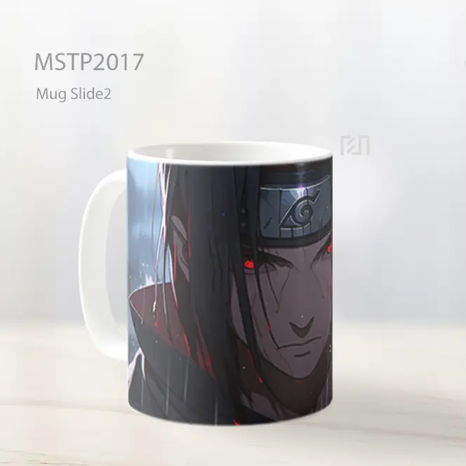 Naruto Itachi Uchiha Dengan Mata Merah Mug MSTP2017 - All-side / Desain