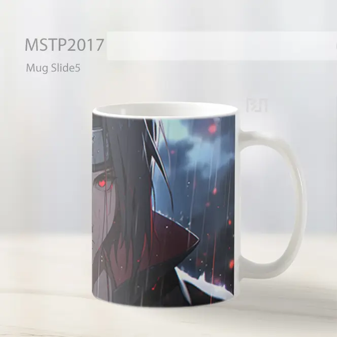 Naruto Itachi Uchiha Dengan Mata Merah Mug MSTP2017 - All-side / Desain