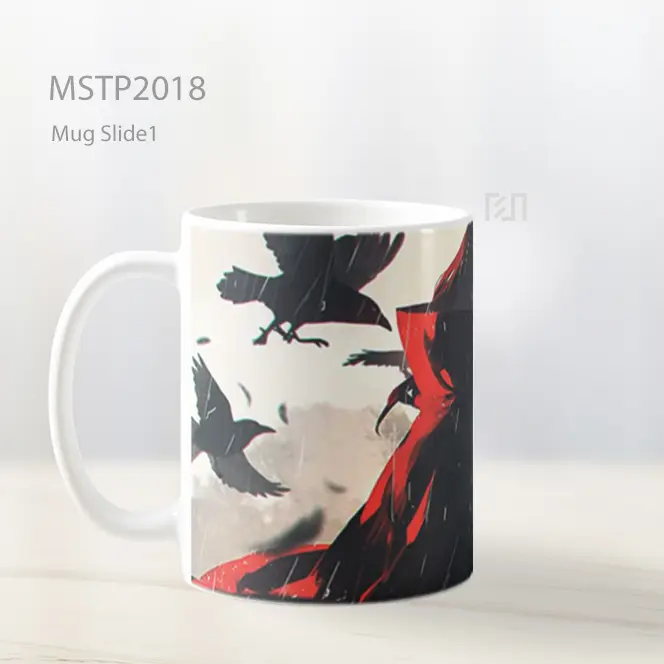 Naruto Itachi Uchiha Genjutsu Burung Gagak Mug MSTP2018 - All-side / Desain