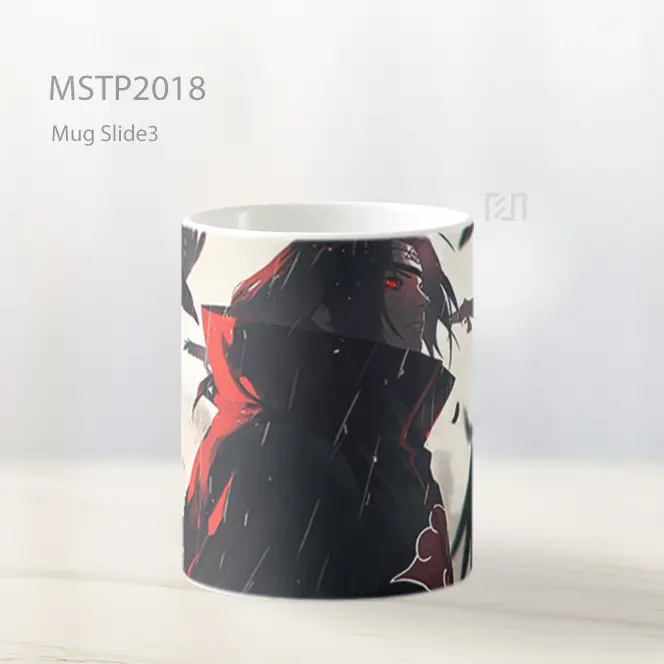 Naruto Itachi Uchiha Genjutsu Burung Gagak Mug MSTP2018 - All-side / Desain