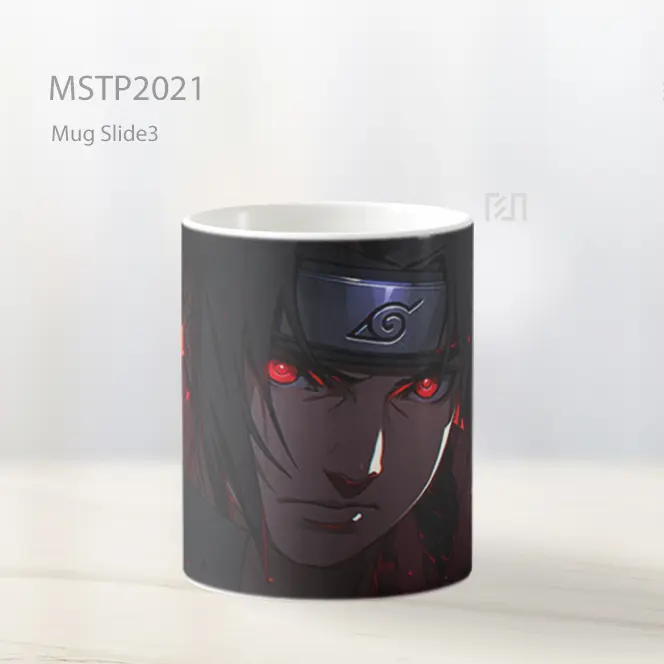 Naruto Itachi Uchiha Merah Gelap Mug MSTP2021 - All-side / Desain