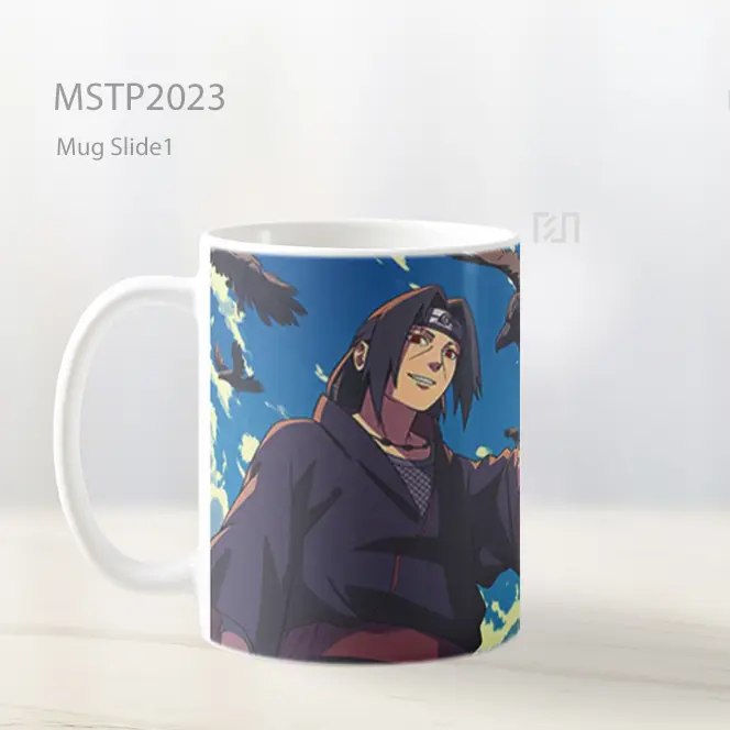Naruto Itachi Uchiha Panggilan Burung Gagak Mug MSTP2023 - All-side / Desain