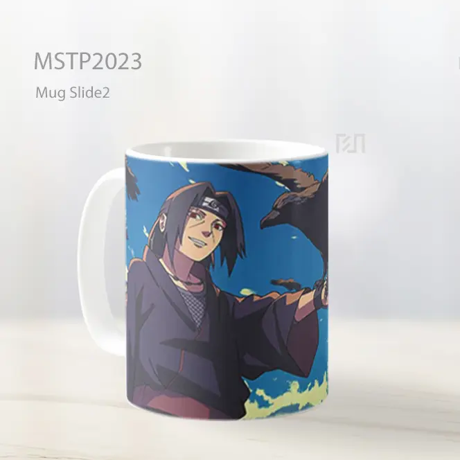 Naruto Itachi Uchiha Panggilan Burung Gagak Mug MSTP2023 - All-side / Desain