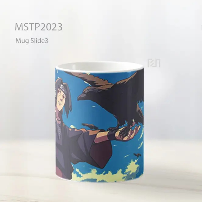 Naruto Itachi Uchiha Panggilan Burung Gagak Mug MSTP2023 - All-side / Desain