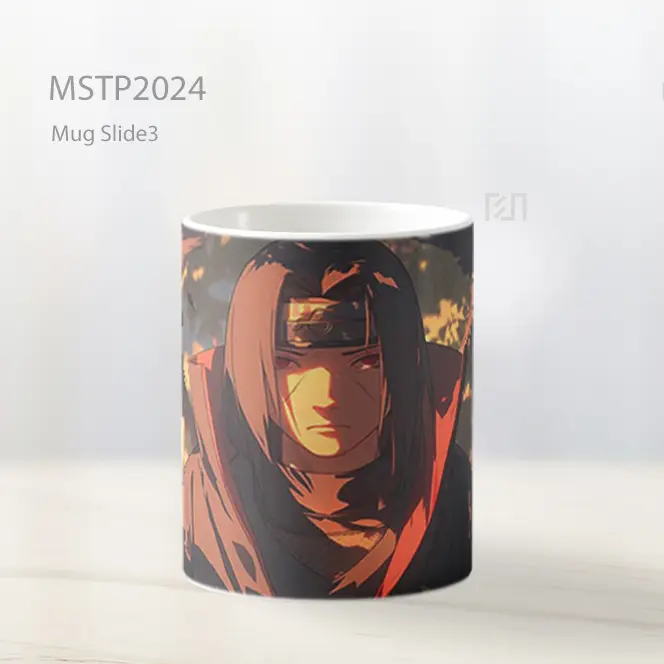 Naruto Itachi Uchiha Siluet Sunset Mug MSTP2024 - All-side / Desain